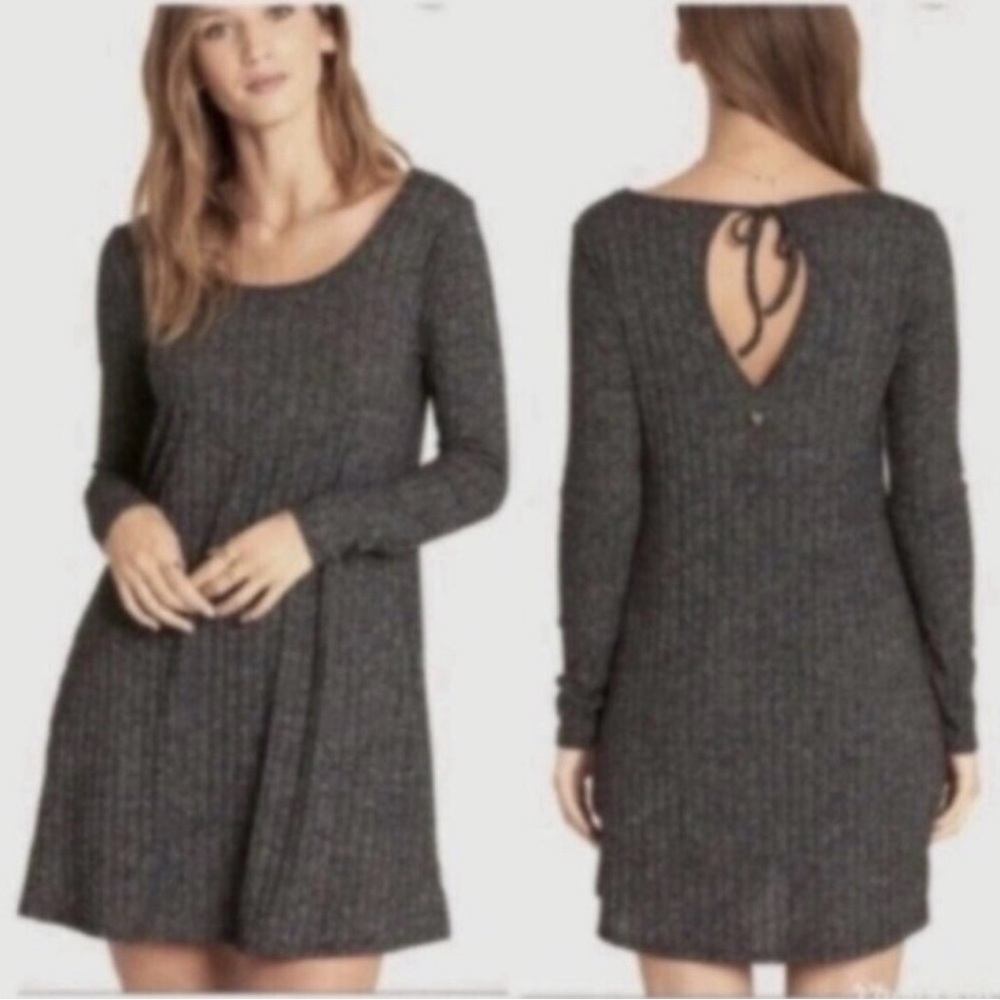 Billabong Charcoal Long Sleeve Dress